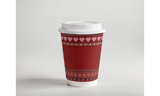 Burgundy Paper Cups