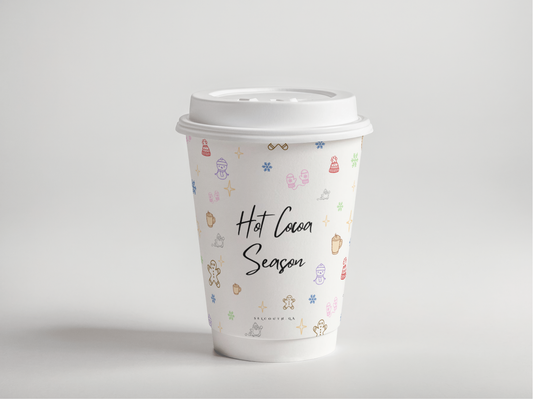 Hot Cocoa Season Paper Cups